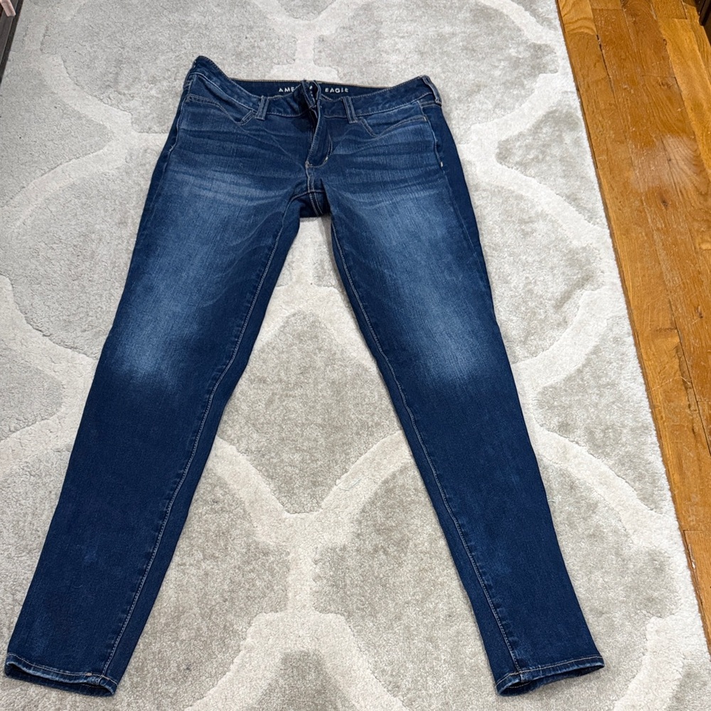 American Eagle Outfitters Women's Skinny Jeans Sz 10 Long - Picture 2 of 6